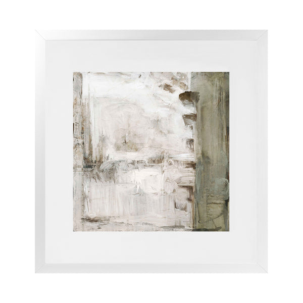 Shop The Boardwalk (Square) Art Print-Abstract, Green, Neutrals, Square, View All-framed painted poster wall decor artwork