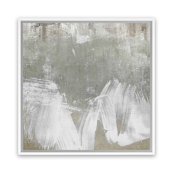 Shop Hideaway Beach (Square) Canvas Art Print-Abstract, Green, Grey, Square, View All-framed wall decor artwork