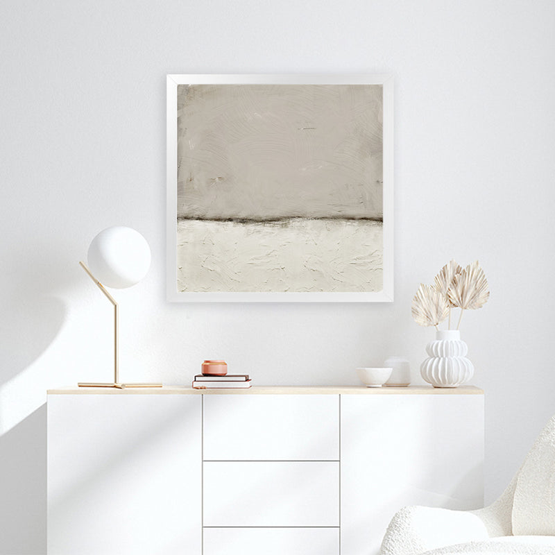 Shop Morning Haze (Square) Art Print-Abstract, Grey, Neutrals, Square, View All-framed painted poster wall decor artwork