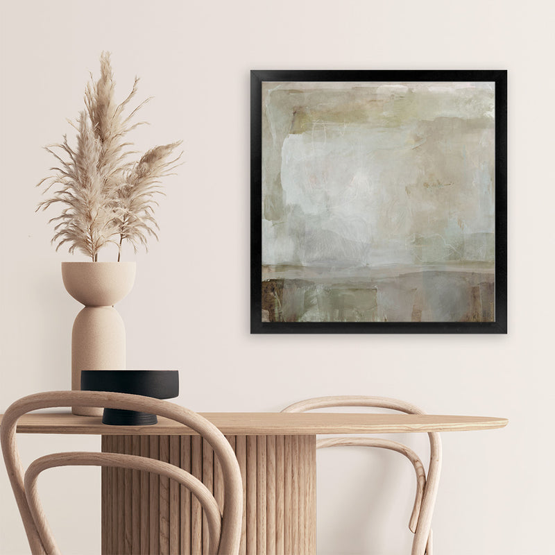 Shop Touch the Earth I (Square) Art Print-Abstract, Green, Grey, Square, View All-framed painted poster wall decor artwork