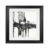 Shop Building Bridges I (Square) Art Print-Abstract, Black, Square, View All, White-framed painted poster wall decor artwork