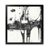 Shop Building Bridges II (Square) Art Print-Abstract, Black, Square, View All, White-framed painted poster wall decor artwork