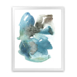 Shop Turquoise Aqua Watercolour I Art Print-Abstract, Blue, Portrait, Rectangle, View All-framed painted poster wall decor artwork
