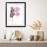 Shop Pink Watercolour I Art Print-Abstract, Pink, Portrait, Rectangle, View All, White-framed painted poster wall decor artwork