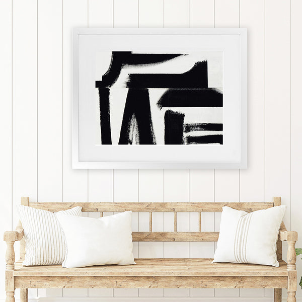 Shop Prosperous Elements I Art Print-Abstract, Black, Horizontal, Landscape, Rectangle, View All-framed painted poster wall decor artwork