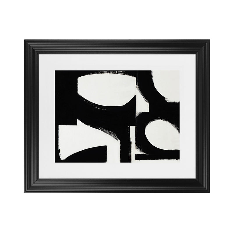 Shop Prosperous Elements II Art Print-Abstract, Black, Horizontal, Landscape, Rectangle, View All-framed painted poster wall decor artwork