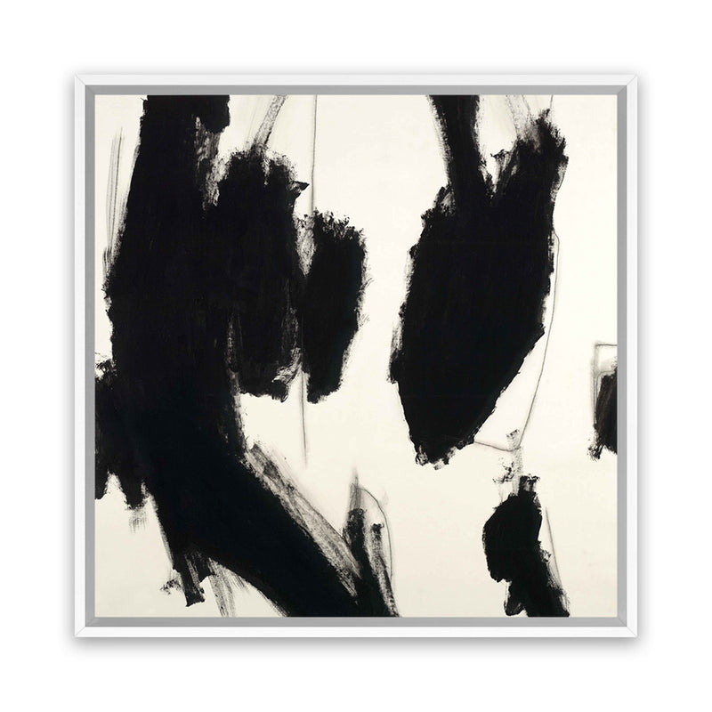 Shop Divine Suggestion (Square) Canvas Art Print-Abstract, Black, Square, View All-framed wall decor artwork
