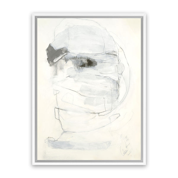 Shop Black & White I Canvas Art Print-Abstract, Portrait, Rectangle, View All, White-framed wall decor artwork