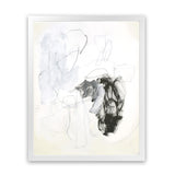 Shop Black & White II Art Print-Abstract, Portrait, Rectangle, View All, White-framed painted poster wall decor artwork