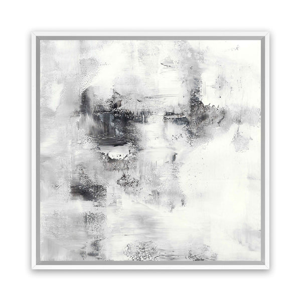 Shop Lighthouse (Square) Canvas Art Print-Abstract, Black, Square, View All, White-framed wall decor artwork