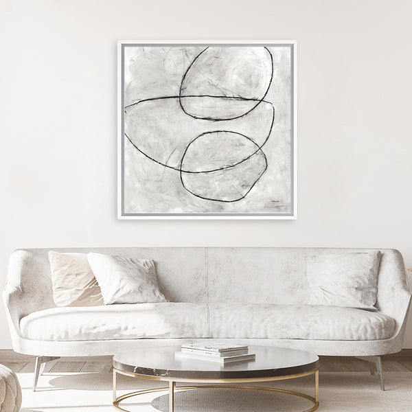 Shop Balance Perspective (Square) Canvas Art Print-Abstract, Neutrals, Square, View All-framed wall decor artwork