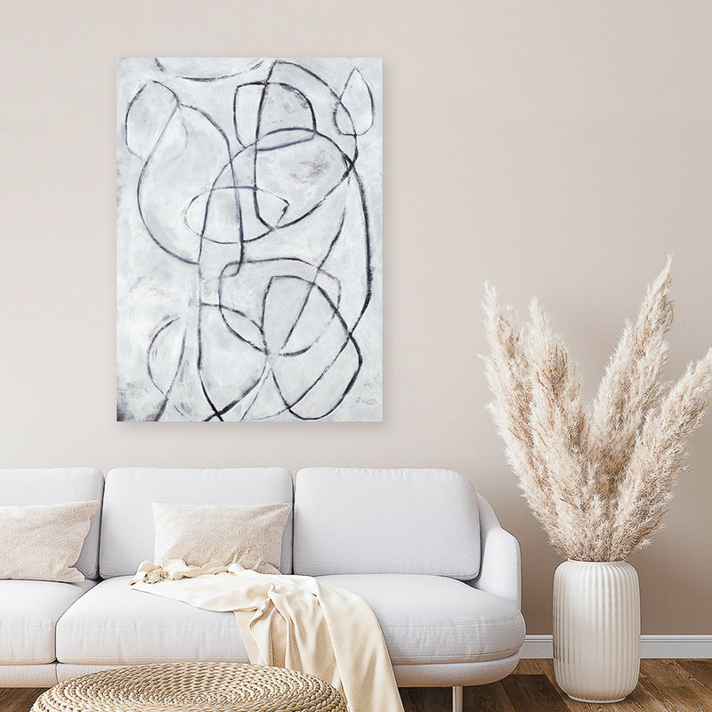 Shop Suspended Time Canvas Art Print-Abstract, Neutrals, Portrait, Rectangle, View All-framed wall decor artwork