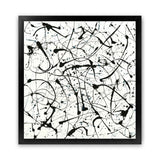 Shop Free For All (Square) Art Print-Abstract, Black, Square, View All, White-framed painted poster wall decor artwork