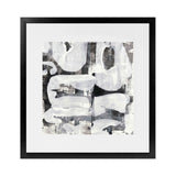 Shop Shadow Noir (Square) Art Print-Abstract, Black, Neutrals, Square, View All, White-framed painted poster wall decor artwork
