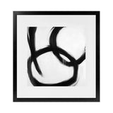 Shop Hoop Dreams V1 (Square) Art Print-Abstract, Black, Square, View All, White-framed painted poster wall decor artwork
