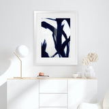 Shop True Blue Art Print-Abstract, Blue, Portrait, Rectangle, View All-framed painted poster wall decor artwork