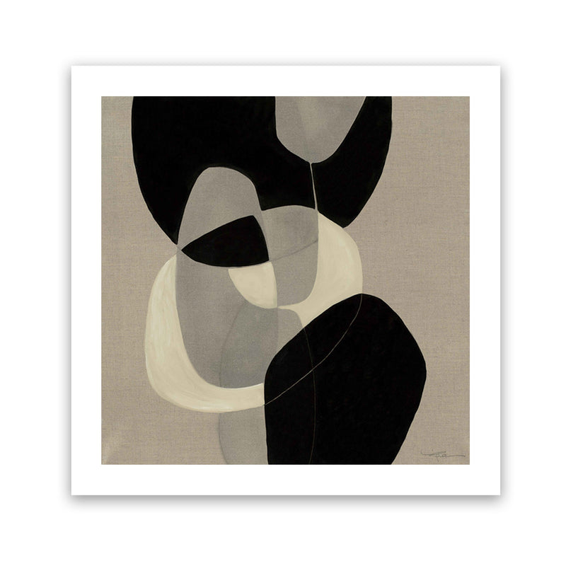 Shop Gravity III (Square) Art Print-Abstract, Black, Brown, Neutrals, Square, View All-framed painted poster wall decor artwork