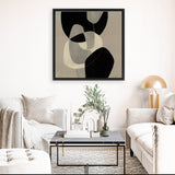 Shop Gravity III (Square) Canvas Art Print-Abstract, Black, Brown, Neutrals, Square, View All-framed wall decor artwork
