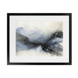 Shop Abstract Low Tide Art Print-Abstract, Blue, Grey, Horizontal, Landscape, Rectangle, View All-framed painted poster wall decor artwork