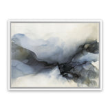Shop Abstract Low Tide Canvas Art Print-Abstract, Blue, Grey, Horizontal, Landscape, Rectangle, View All-framed wall decor artwork