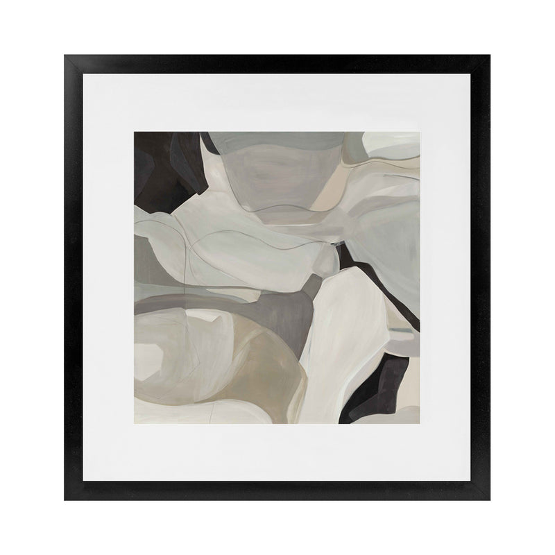 Shop Boulevard After Midnight III (Square) Art Print-Abstract, Grey, Neutrals, Square, View All-framed painted poster wall decor artwork