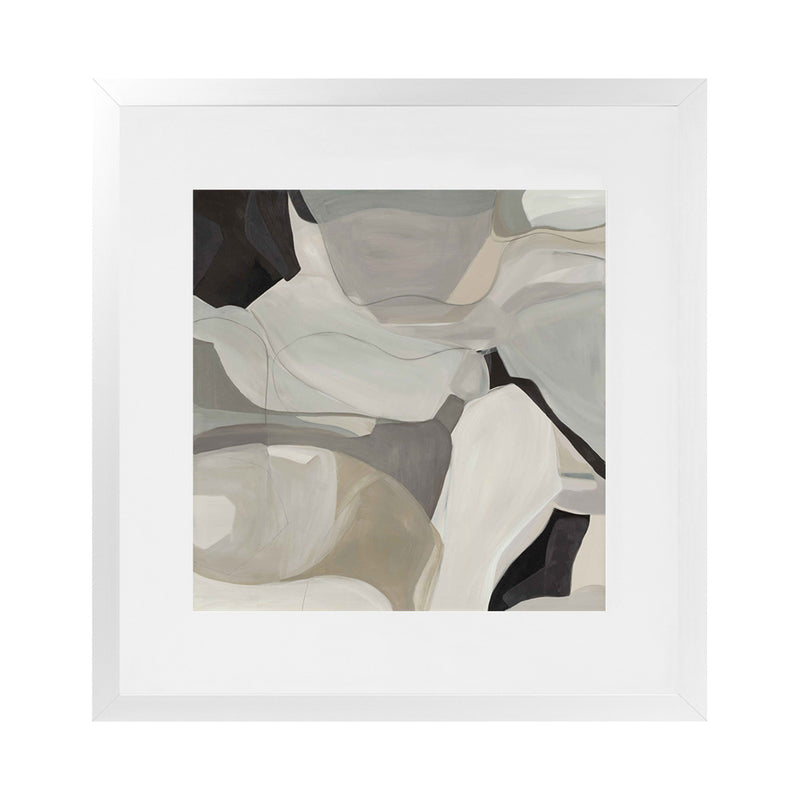 Shop Boulevard After Midnight III (Square) Art Print-Abstract, Grey, Neutrals, Square, View All-framed painted poster wall decor artwork