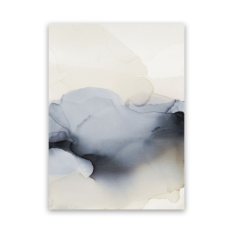 Shop Past Clouds I Blue Canvas Art Print-Abstract, Blue, Neutrals, Portrait, Rectangle, View All-framed wall decor artwork