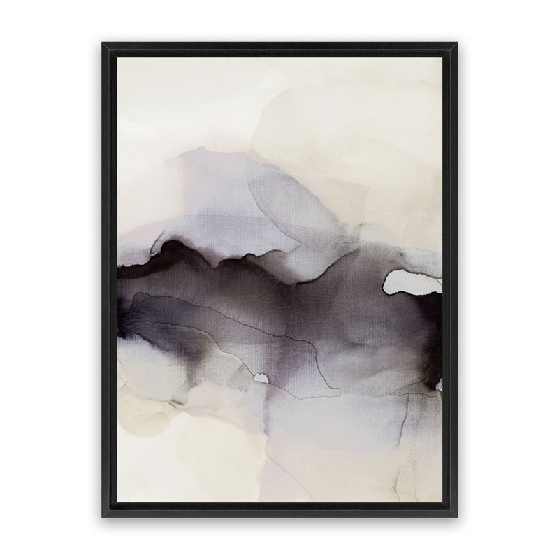 Shop Past Clouds II Canvas Art Print-Abstract, Black, Grey, Neutrals, Portrait, Rectangle, View All-framed wall decor artwork