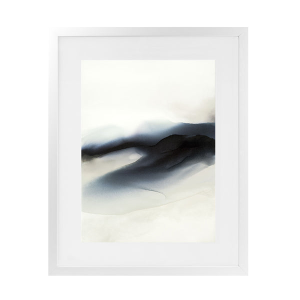 Shop The Beyond Hours I Art Print-Abstract, Black, Portrait, Rectangle, View All, White-framed painted poster wall decor artwork