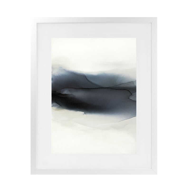 Shop The Beyond Hours II Art Print-Abstract, Black, Portrait, Rectangle, View All, White-framed painted poster wall decor artwork