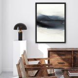 Shop The Beyond Hours II Canvas Art Print-Abstract, Black, Portrait, Rectangle, View All, White-framed wall decor artwork