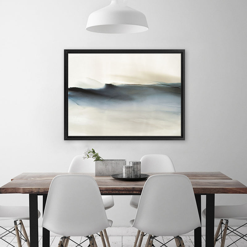 Shop Place To Hide Canvas Art Print-Abstract, Black, Blue, Horizontal, Landscape, Neutrals, Rectangle, View All-framed wall decor artwork