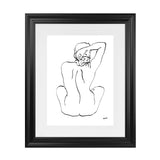 Shop Contours II Art Print-Abstract, Black, People, Portrait, Rectangle, View All, White-framed painted poster wall decor artwork