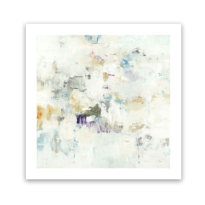 Shop Off The Wall (Square) Art Print-Abstract, Neutrals, Square, View All, Yellow-framed painted poster wall decor artwork