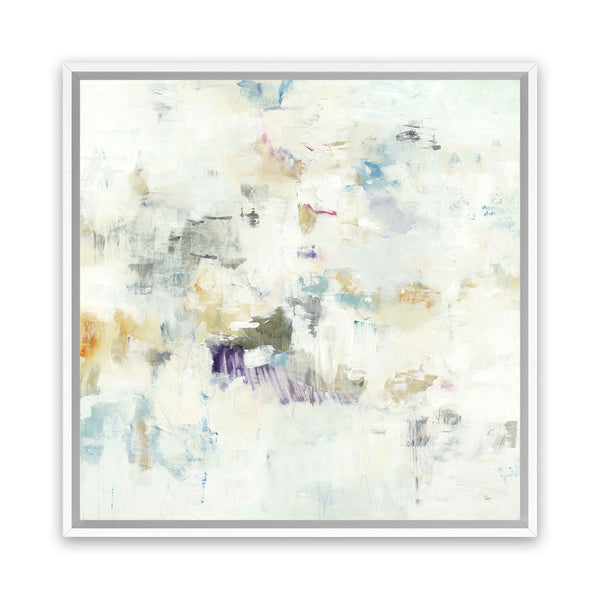 Shop Off The Wall (Square) Canvas Art Print-Abstract, Neutrals, Square, View All, Yellow-framed wall decor artwork