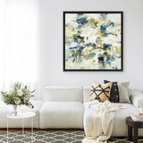 Shop Connection (Square) Canvas Art Print-Abstract, Blue, Green, Square, View All-framed wall decor artwork