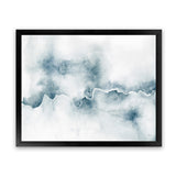 Shop Flow Art Print-Abstract, Blue, Horizontal, Rectangle, View All, WA, White-framed painted poster wall decor artwork