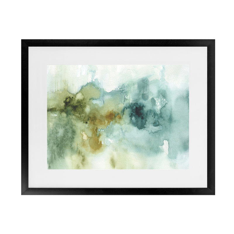 Shop My Greenhouse Abstract I Art Print-Abstract, Blue, Green, Horizontal, Rectangle, View All, WA-framed painted poster wall decor artwork