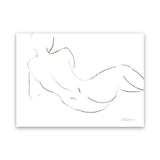 Shop Nude Sketch III Canvas Art Print-Abstract, Horizontal, Rectangle, View All, WA, White-framed wall decor artwork