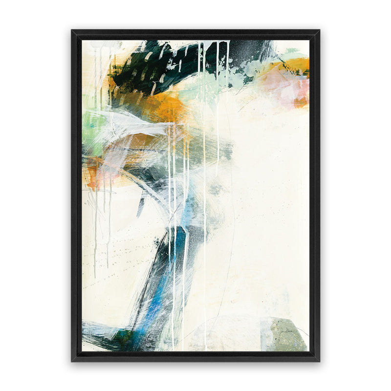 Shop Turbulence II Canvas Art Print-Abstract, Blue, Green, Portrait, Rectangle, View All, WA, White-framed wall decor artwork