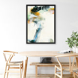 Shop Turbulence II Canvas Art Print-Abstract, Blue, Green, Portrait, Rectangle, View All, WA, White-framed wall decor artwork