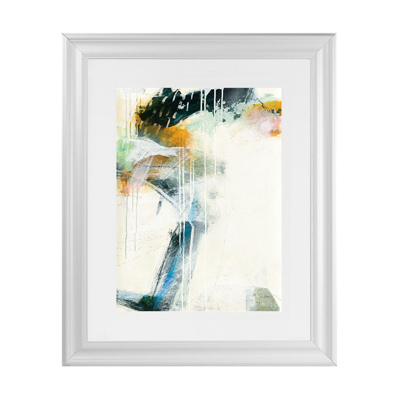 Shop Turbulence II Art Print-Abstract, Blue, Green, Portrait, Rectangle, View All, WA, White-framed painted poster wall decor artwork