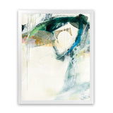 Shop Turbulence III Art Print-Abstract, Blue, Green, Portrait, Rectangle, View All, WA, White-framed painted poster wall decor artwork