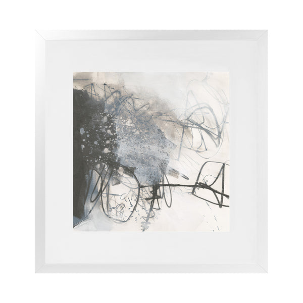 Shop Whats Happening III Neutral (Square) Art Print-Abstract, Black, Square, View All, WA-framed painted poster wall decor artwork