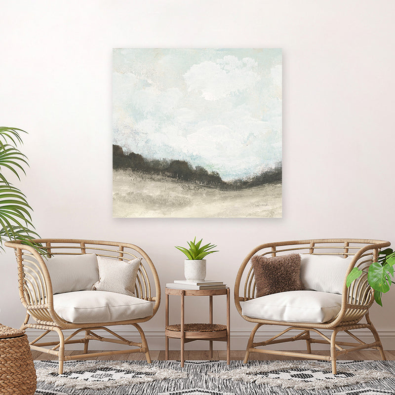 Shop In the Field Square II Neutral (Square) Canvas Art Print-Abstract, Neutrals, Square, View All, WA-framed wall decor artwork