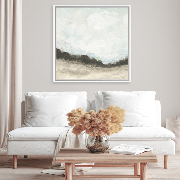 Shop In the Field Square II Neutral (Square) Canvas Art Print-Abstract, Neutrals, Square, View All, WA-framed wall decor artwork