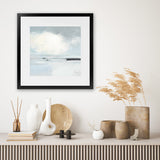 Shop Neutral Horizon I (Square) Art Print-Abstract, Grey, Square, View All, WA-framed painted poster wall decor artwork