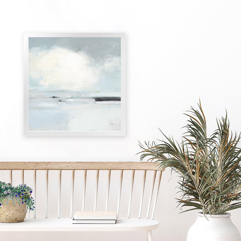 Shop Neutral Horizon I (Square) Art Print-Abstract, Grey, Square, View All, WA-framed painted poster wall decor artwork