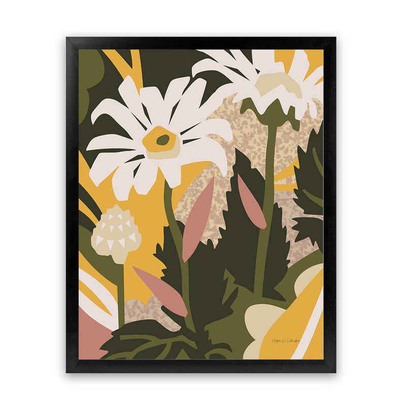 Shop Similar Art Print-Florals, Green, Portrait, Rectangle, View All, WA, Yellow-framed painted poster wall decor artwork