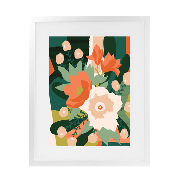 Shop Stained Glass Art Print-Florals, Green, Portrait, Rectangle, View All, WA-framed painted poster wall decor artwork